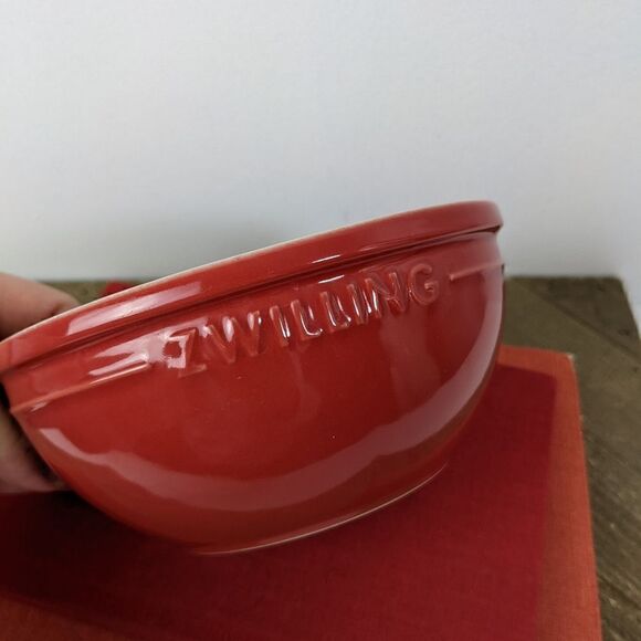 Cherry Red Zwilling bowl cereal prep - Picture 2 of 5